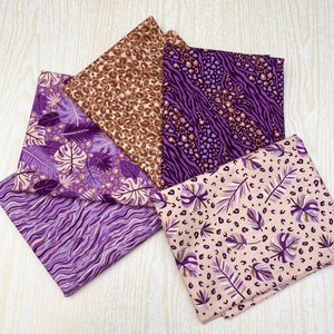 Craft Cotton Company, Amethyst Jungle Cotton Fabric Bundle