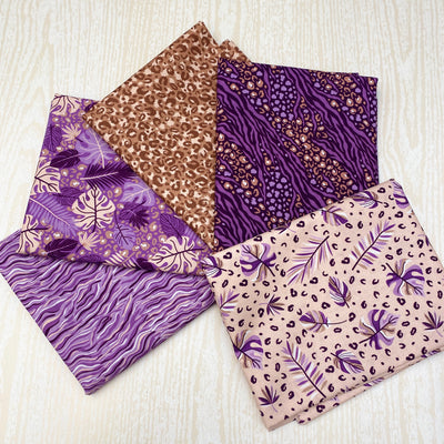 Craft Cotton Company, Amethyst Jungle Cotton Fabric Bundle