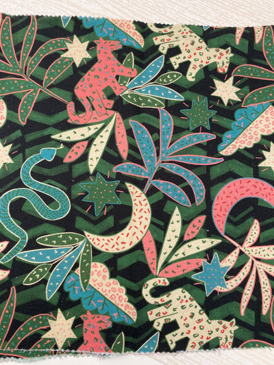 Cotton Viscose Pink Tiger Remnant