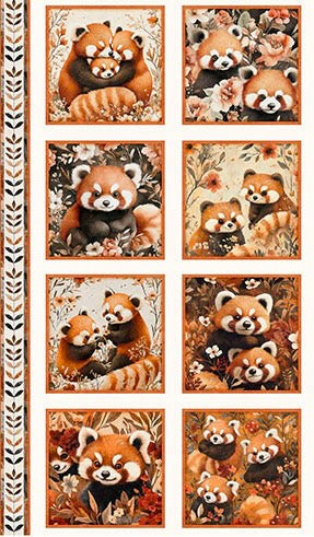 Quilting Treasures Pandaland Panda Patch Panel
