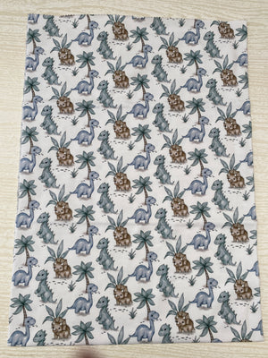 Jersey Baby Dinosaurs Print Remnants