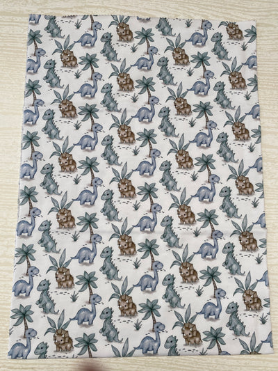 Jersey Baby Dinosaurs Print Remnants