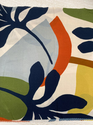Viscose Abstract Print Remnant