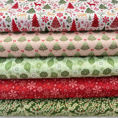 Craft Cotton Co Scandi Spirit – Woodland Christmas Fabric Bundle