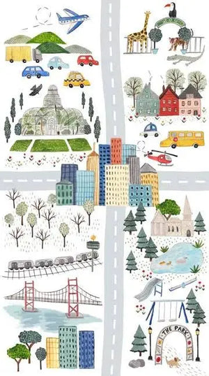 Mini Metropolis and Children’s Quilting Panel