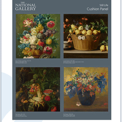 The National Gallery Art Work, Still Life Cotton Fabric Panels