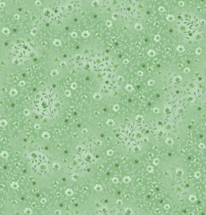 Fin Fabrics Bloom and Blend Seafoam Cotton Fabric
