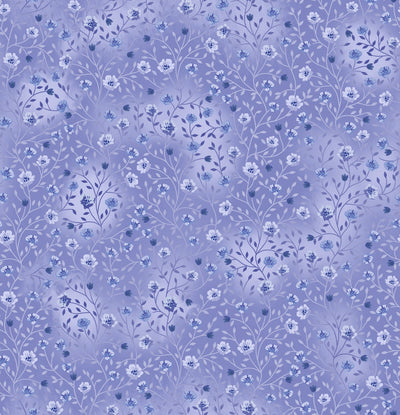 Fin Fabrics Bloom and Blend Sky Blue Cotton Fabric
