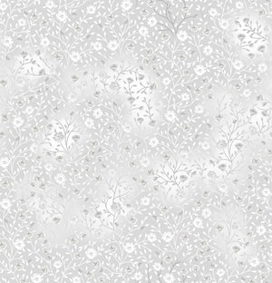 Fin Fabrics Bloom & Blend White Cotton Fabric
