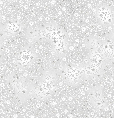 Fin Fabrics Bloom and Blend White Cotton Fabric