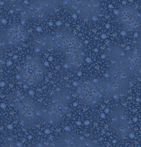 Fin Fabrics Bloom and Blend Navy Blue Cotton Fabric