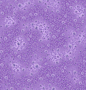 Fin Fabrics Bloom and Blend Lavender Cotton Fabric