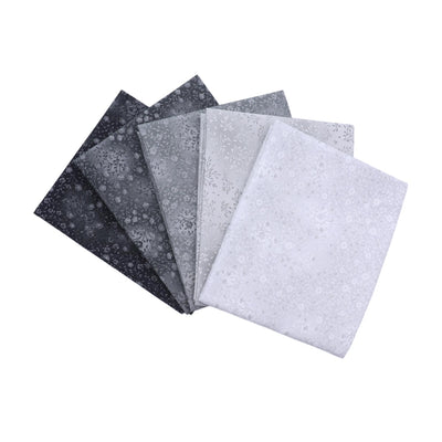 Fin Fabrics Bloom and Blend White Cotton Fabric