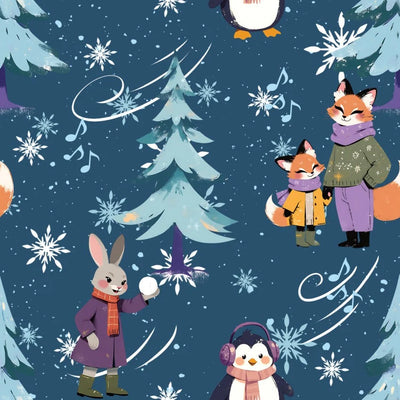 Christmas With Cooper Fox Family | Fin Fabrics | FINCWC-3
