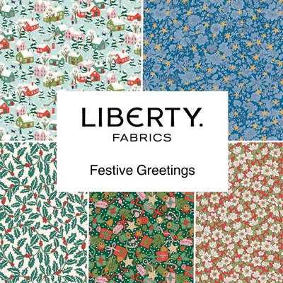 Liberty, Festive Greetings, Festive Village, Quilting Cotton Fabric