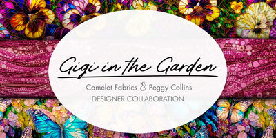 Camelot Fabrics, Gigi in the Garden, Gigi the Cat Panel Cotton Fabric