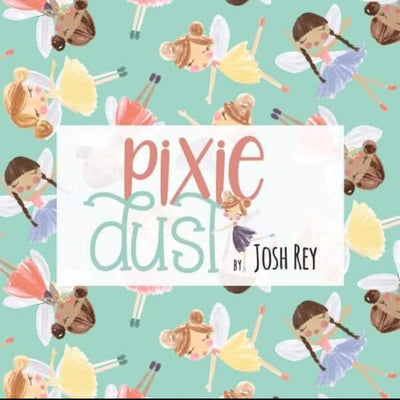 3 Wishes Fabric, Pixie Dust, Rainbows Brushed Cotton Flannel