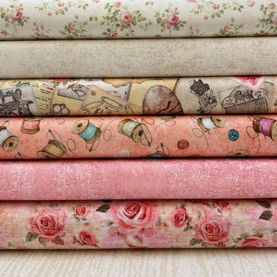 Quilting Treasures, Sew Shabby Chic, Cotton Fabric Bundle