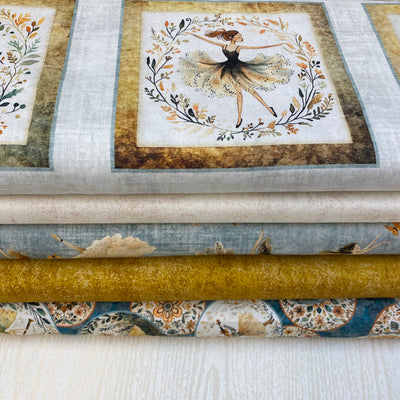 Quilting Treasures, Girl Vignettes. Cotton Fabric Bundle