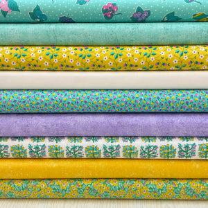 Liberty, Gifts From The Garden, Turquoise Bundle, Quilting Cotton Fabric