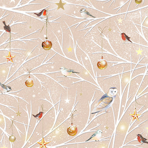 Woodland Wonder Cotton Flannel Birds On A Branch