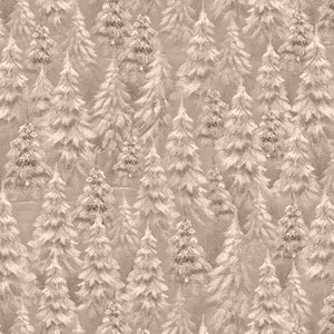 Woodland Wonder Cotton Flannel Snowy Trees