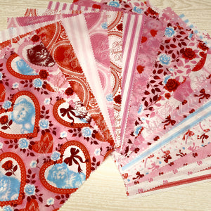 Petite Patchwork Pack, Be My Valentine Cotton Fabrics