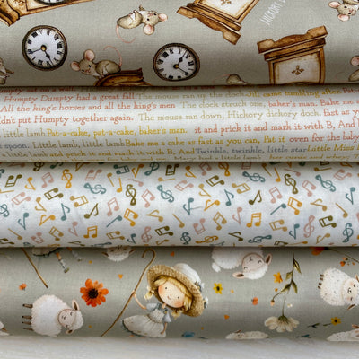 Nursery Rhyme Time Bo Peep Bundle | Blank Quilting Children's Cotton Fabric