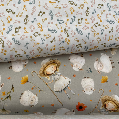 Nursery Rhyme Time Bo Peep Bundle | Blank Quilting Children's Cotton Fabric