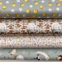 Nursery Rhyme Time Hey Diddle Diddle Bundle | Blank Quilting Children's Cotton Fabric