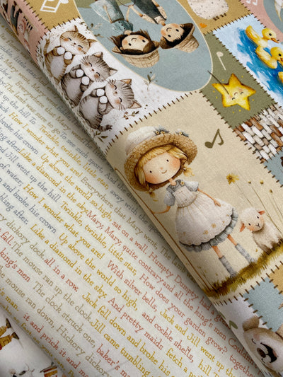Nursery Rhyme Time Patchwork Bundle | Blank Quilting Children's Cotton Fabric