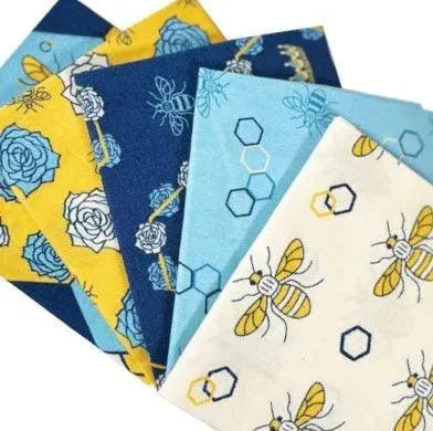 Craft Cotton Company, Bees  Cotton Fabric Fat Quarter Bundle