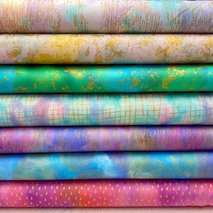 Robert Kauffman, Chromaticity Fabrics Teal, Cotton Fabric