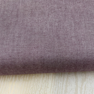 Craft Cotton, Plum Organic Oxford Chambray, Cotton Fabric