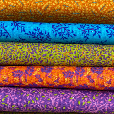 Craft Cotton Company, Bold Leaves Cotton Fabric Bundle