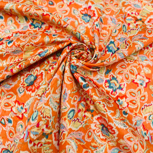 Peter Horton, Pima Cotton Lawn, 10019 Orange Floral