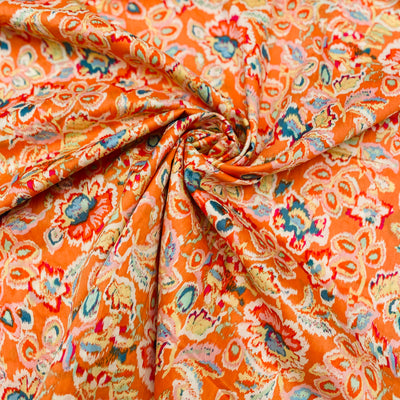 Peter Horton, Pima Cotton Lawn, 10019 Orange Floral