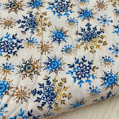 Craft Cotton Company, Snowflakes, Christmas Cotton Fabric