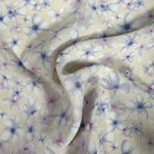 Water Colour Floral Poly Crinkle