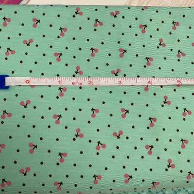 Green Cherry Polycotton