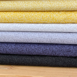 William Morris, Willow Bough Lemon and Grey Cotton Fabric Bundle