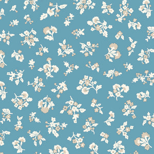 Liberty Tumbling Blooms Denim Florals Quilting Cotton Fabric