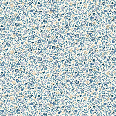 Liberty, Posy Haze, Denim Florals, Quilting Cotton Fabric