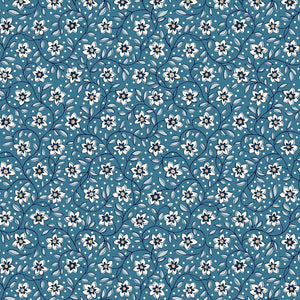 Liberty Lily Trail Denim Florals Quilting Cotton Fabric