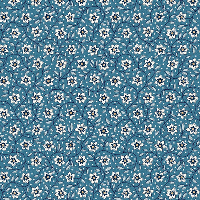 Liberty, Lily Trail, Denim Florals, Quilting Cotton Fabric