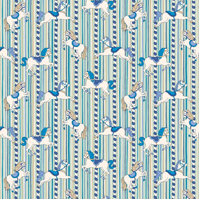 Liberty, Summer Fair, Emolly Carousel Blue Quilting Cotton Fabric