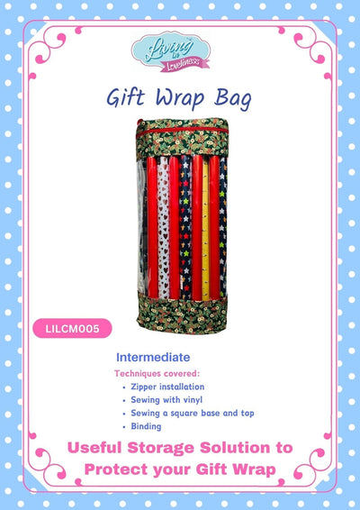 Living in Loveliness, Gift Wrap Bag  Sewing Patterns