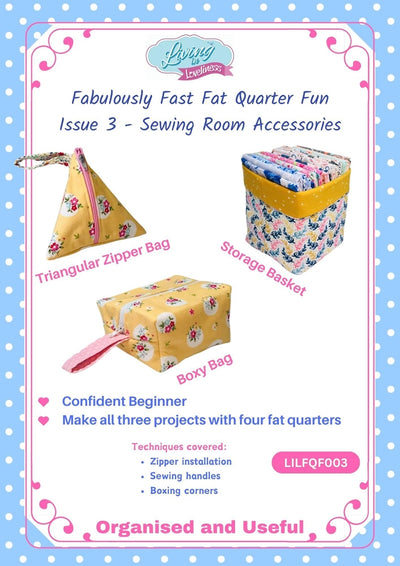 Living in Loveliness, Sewing Room Accessories   Sewing Patterns