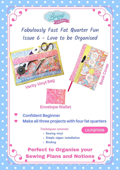 Living in Loveliness, Love To Be Organised  Sewing Patterns