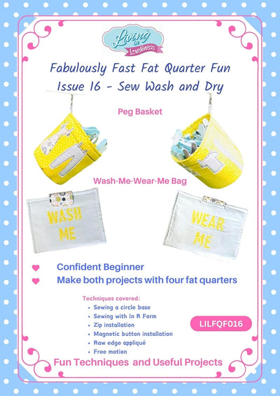 Living in Loveliness, Sew Wash and Dry  Sewing Patterns